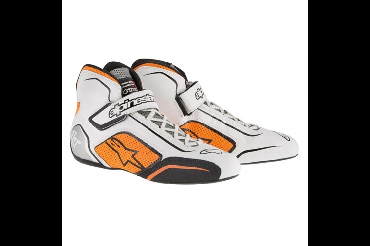 Alpinestars Tech 1-T Shoes White Orange Fluo 39